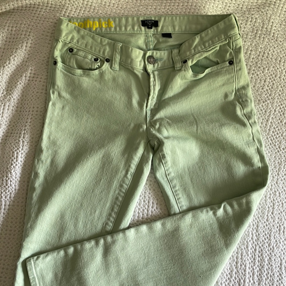 Mint j crew toothpick jeans